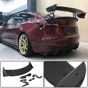 Задний спойлер V6 (2017-2023, Карбон) Tesla Model 3 2017- гг.