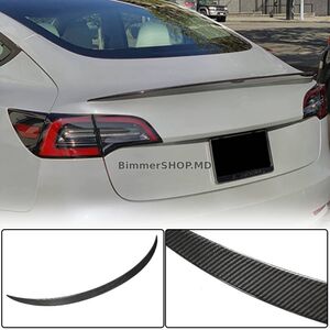 Задний спойлер V8 (2017-2023, Карбон) Tesla Model 3 2017- гг.