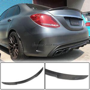 Спойлер V6 (для SD 2015-2021, Карбон) Mercedes C-сlass W205 2014-2021