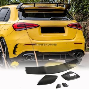 Спойлер V3 (для HB, Карбон) Mercedes A-сlass W177 2018+