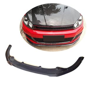 Передняя губа V1 на бампер (для GTI HB 2010-2013, Карбон) Volkswagen Golf 6 2008-2014