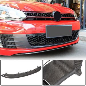 Губа накладка на передний бампер V3 для GTI HB 2010-2013 Карбон Volkswagen Golf 6 2008-2014
