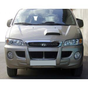 Центральная передняя губа (грунт под покраску) Hyundai H200, H1, Starex 1998-2007 гг.