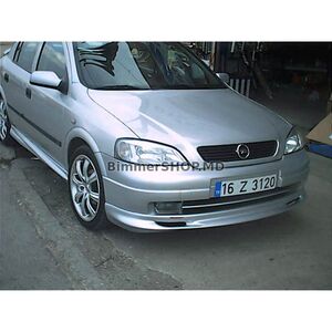 Передний нижний спойлер HB (грунтованный под покраску) Opel Astra G classic 1998-2012 гг.