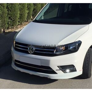 Накладка на передний бампер (под покраску) Volkswagen Caddy 2015-2020