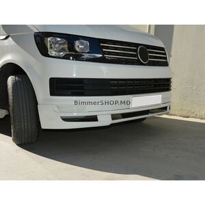 Накладка на передний бампер 2015-2018 (грунт под покраску) Volkswagen T6 2015-2024 гг.