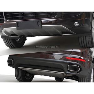 Накладки на передний и задний бампер (2015-2017) Porsche Cayenne 2010-2017 гг.