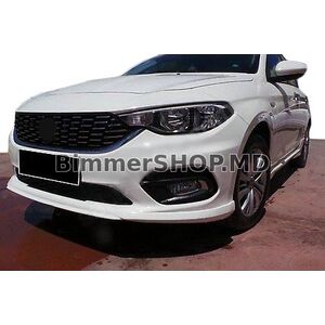 Передняя накладка на бампер (2016-2021, грунт под покраску) Fiat Tipo 2016+