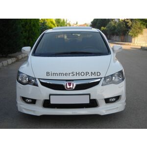 Накладка на передний бампер 2009-2011 (грунт под покраску) Honda Civic Sedan VIII 2006-2011 гг.