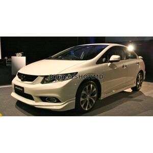 Накладка на передний бампер (под покраску) Honda Civic Sedan IX 2011-2016 гг.