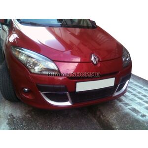 Вставки в бампер (2008-2012, 2 шт, грунтованные) Renault Megane III 2009-2016 гг.