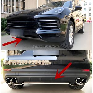 Передние и Задние Накладки на Бампер Porsche Cayenne 2018- гг.