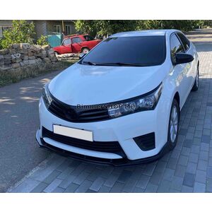 Передний бампер лип (черный) Toyota Corolla 2013-2019 гг.