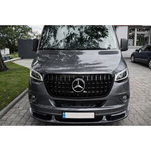 Нижняя накладка на передний бампер (грунт под покраску) Mercedes Sprinter W907/W910 2018- гг.
