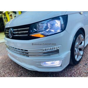 Накладка на передний бампер Genis 2015-2018 (грунт под покраску) Volkswagen T6 2015-2024 гг.