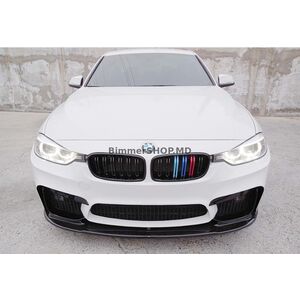 Передний Сплиттер DPT Lip V-1 (Для M4, Черный Глянец) BMW 4 серия F32/F33/F36 2012-2020 гг.