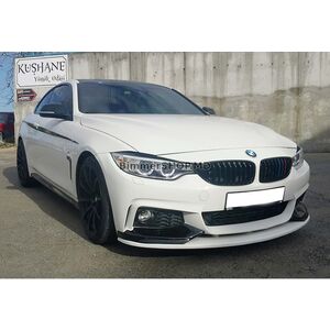 Накладка на передний бампер DPT Flap V-3 (для M-Sport, черный глянец) BMW 4 серия F32/F33/F36 2012-2020 гг.