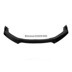 Передний лип-спойлер DPT V-1 (ABS, черный глянец) Honda Civic Sedan X 2016-2021 гг.