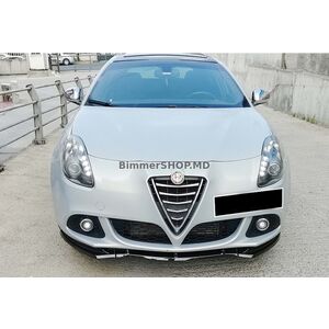 Передний сплиттер DPT (ABS, черный глянец, 3 шт.) Alfa Romeo Giulietta 2010-2020 гг.