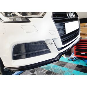 Передний лип DPT V-2 (Черный Глянец) Audi A3 2012-2020 гг.