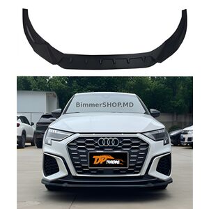 Передний лип DPT V-1 (Черный Глянец) Audi A3 2020- гг.