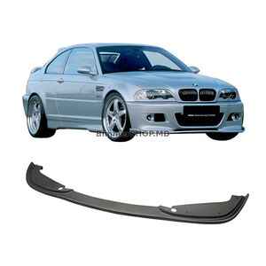 Передний лип-спойлер DPT (для Hamman, черный глянец) BMW 3 серия E46 1998-2006 гг.