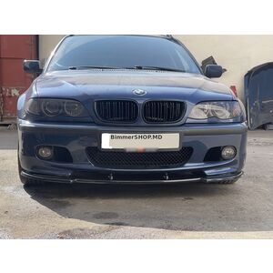 Передний лип DPT V-1 (Для M Sport, Черный Глянец) BMW 3 серия E46 1998-2006 гг.