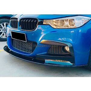 Передний лип-спойлер DPT (для M Performance, черный глянец) BMW 3 серия F30/F31 2012-2019 гг.