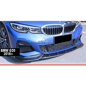 Передний сплиттер DPT V-1 (Для M Technic, Черный Глянец) BMW 3 серия G20/G21 2018- гг.