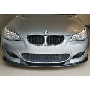 Передний Лип DPT (с плавниками, для M5 Hamann, Черный Глянец) BMW 5 серия E60/E61 2003-2010 гг.