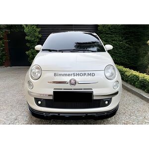 Передний лип-спойлер DPT (Черный Глянец) Fiat 500/500L 2013-2022 гг.