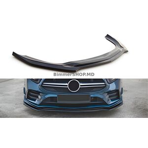 Передний лип DPT V-2 (Черный Глянец) Mercedes A-сlass W177 2018- гг.