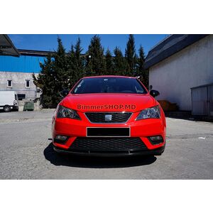 Передний лип DPT V-1 (Черный Глянец) Seat Ibiza 2010-2017 гг.