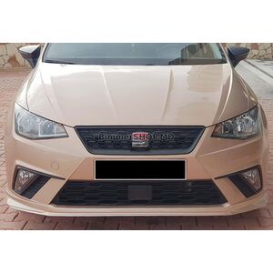 Передний лип DPT V-3 (Черный Глянец) Seat Ibiza 2010-2017 гг.