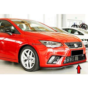 Передний лип DPT V-4 (Черный Глянец) Seat Ibiza 2010-2017 гг.
