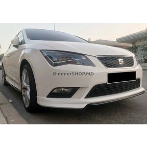 Передний лип DPT V-1 (2013-2016, грунт под покраску) Seat Leon 2013-2020 гг.