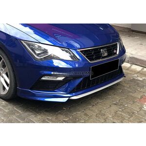 Передний лип DPT V-1 (2017-2020, Черный Глянец) Seat Leon 2013-2020 гг.