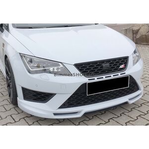 Передний лип DPT V-5 (2017-2020, Черный Глянец) Seat Leon 2013-2020 гг.