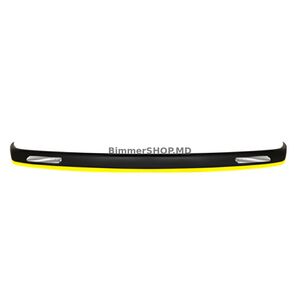 Универсальный передний сплиттер DPT Yellow V-1 (ABS, черный глянец)