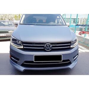 Передний лип (губа накладка) DPT (под покраску) Volkswagen Caddy 2015-2020