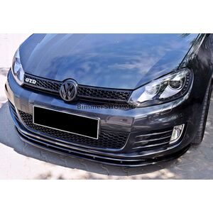 Передний лип DPT V-2 (для GTI, Черный Глянец) Volkswagen Golf 6 2008-2014 гг.