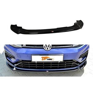 Передний сплиттер DPT V-3 (для R / R-Line HB, 2017-2019, черный глянец) Volkswagen Golf 7/E-Golf