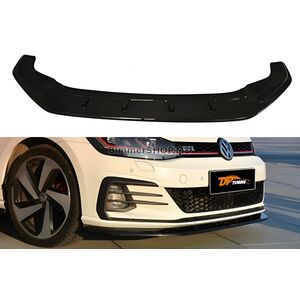 Передний сплиттер DPT V-1 (для GTI, 2017-2019, черный глянец) Volkswagen Golf 7/E-Golf 2012-2020 гг.
