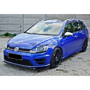 Передний сплиттер DPT V-2 (для R / R-Line HB, 2012-2017, черный глянец) Volkswagen Golf 7/E-Golf 2012-2020 гг.