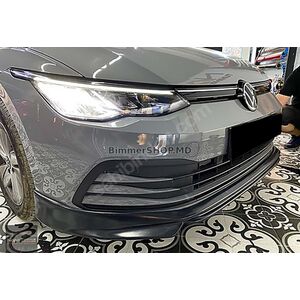 Передний лип DPT V-1 (Черный Глянец) Volkswagen Golf 8 2019- гг.