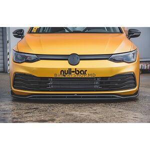 Передний лип DPT V-2 (Черный Глянец) Volkswagen Golf 8 2019- гг.