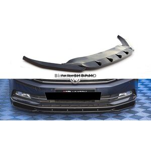 Передний лип-спойлер DPT V-1 (2015-2019 EU, чёрный глянец) Volkswagen Passat B8 2015-2023 гг.